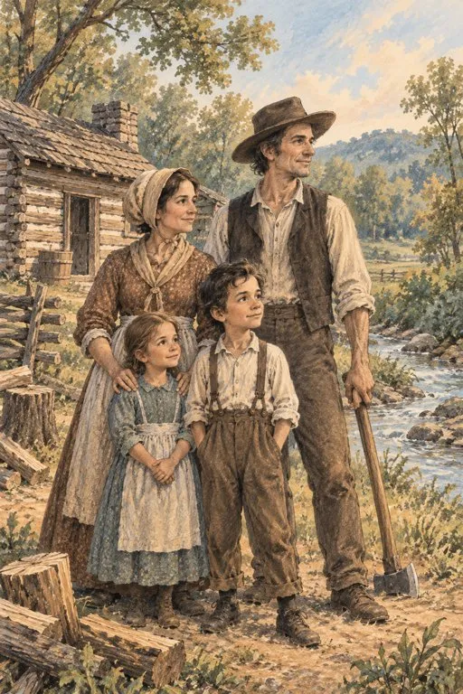Illustration from page 2 of Abraham Lincoln: A Nation and a Promise