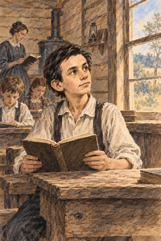 Illustration from page 4 of Abraham Lincoln: A Nation and a Promise