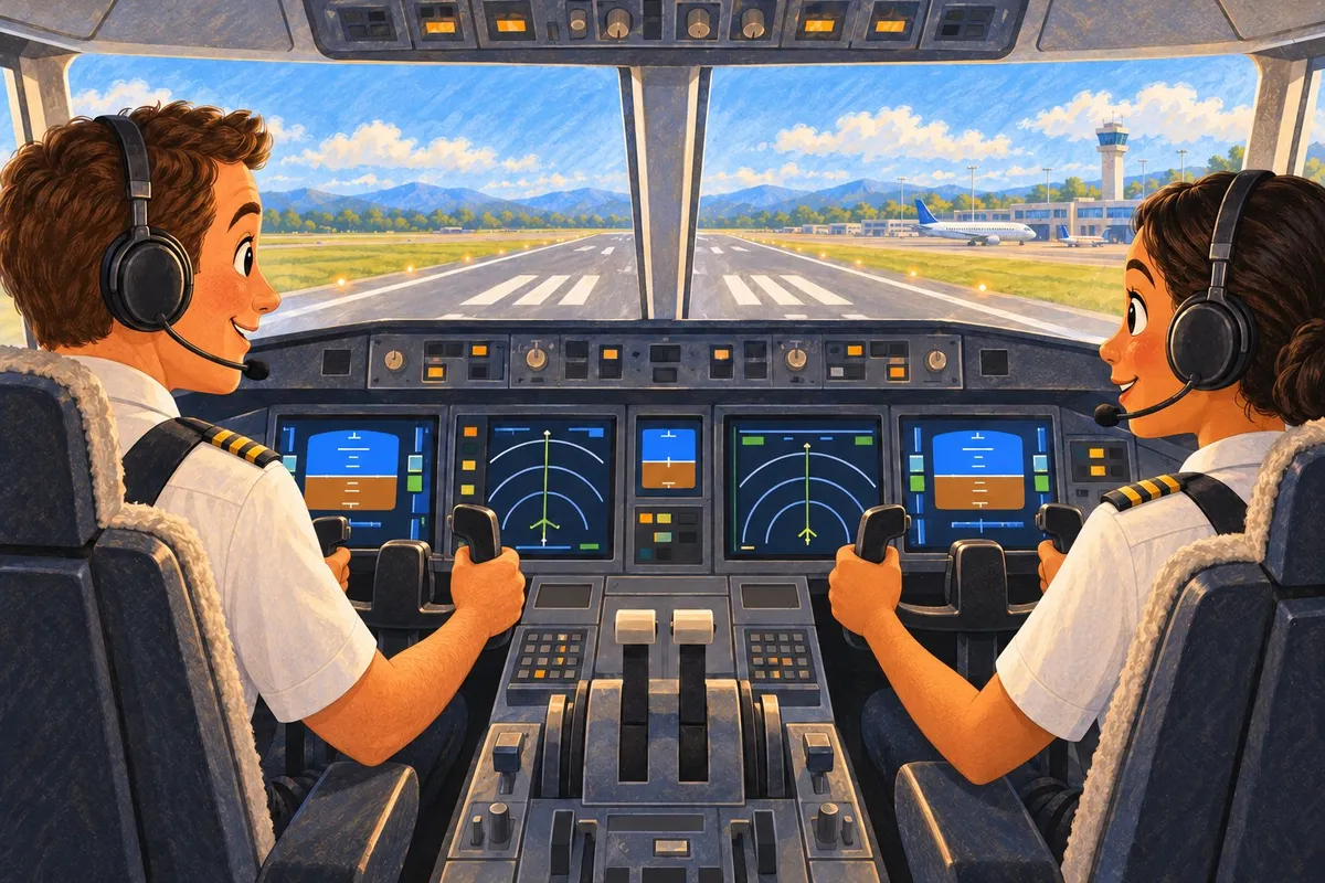 Illustration from page 3 of Airplanes Take Flight