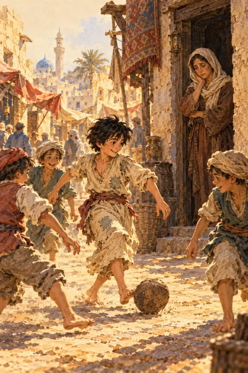 Illustration from page 2 of Aladdin and the Wonderful Lamp