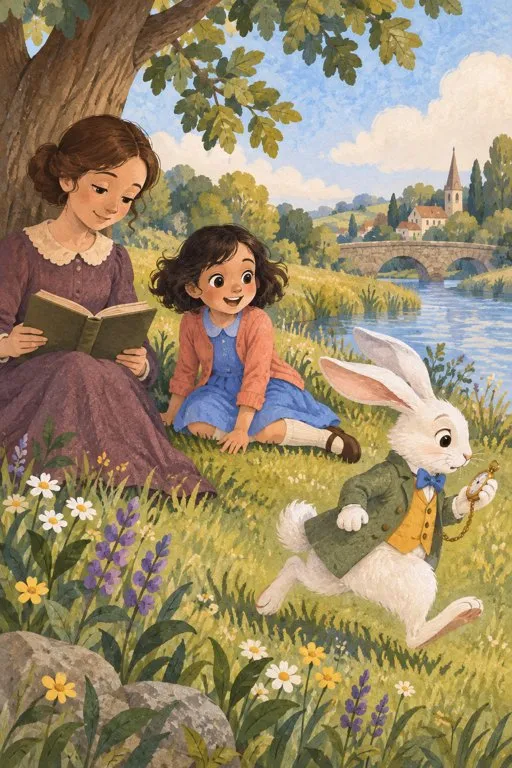 Illustration from page 2 of Alice’s Adventures in Wonderland: A Gentle Retelling