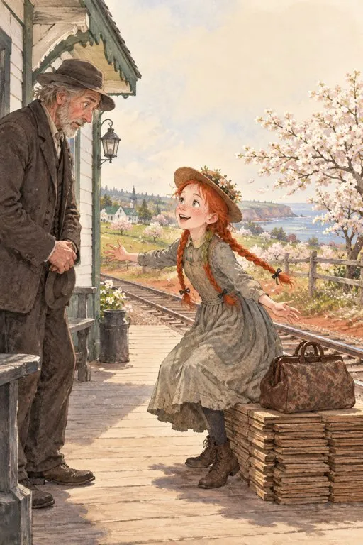 Illustration from page 3 of Anne of Green Gables: A Retelling for Curious Readers