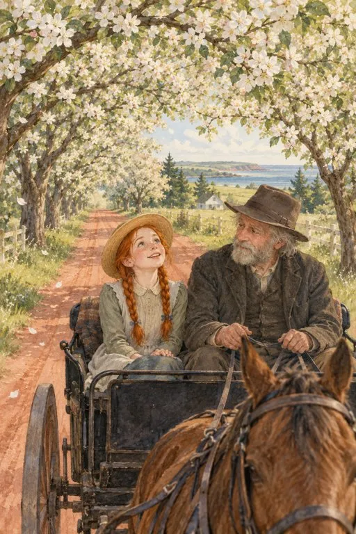 Illustration from page 4 of Anne of Green Gables: A Retelling for Curious Readers