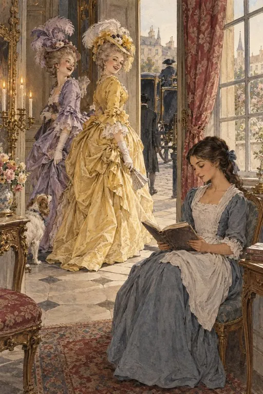 Illustration from page 3 of Beauty and the Beast