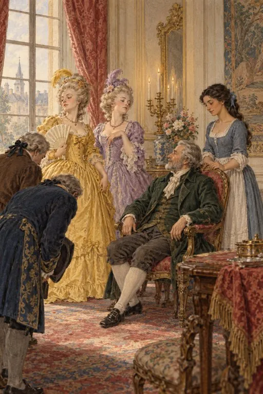 Illustration from page 4 of Beauty and the Beast