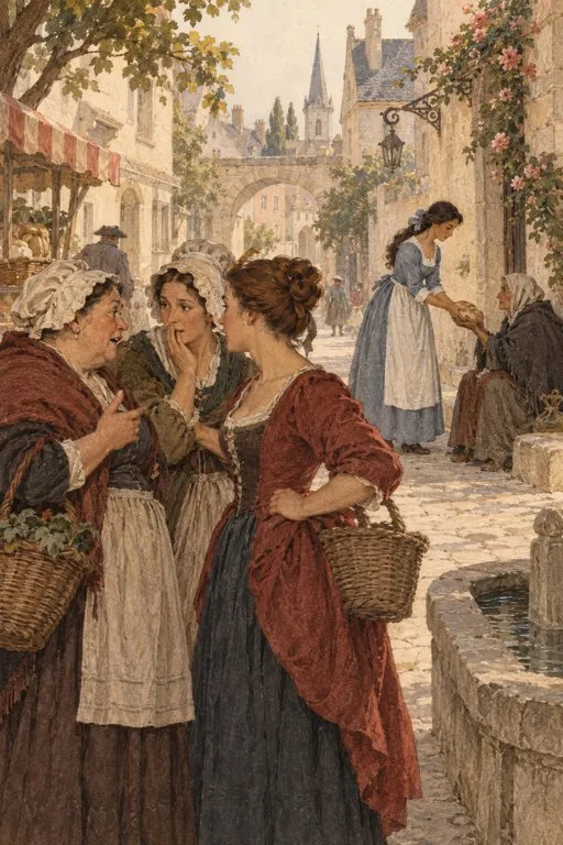 Illustration from page 6 of Beauty and the Beast