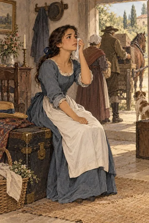 Illustration from page 7 of Beauty and the Beast