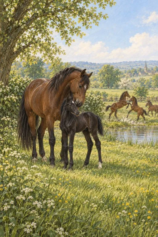 Illustration from page 2 of Black Beauty: A Retelling for Curious Readers