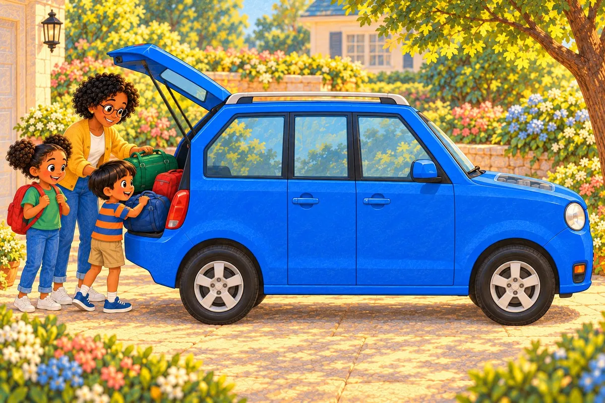 Illustration from page 2 of Cars and Trucks at Work