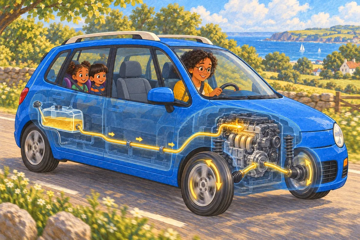 Illustration from page 4 of Cars and Trucks at Work