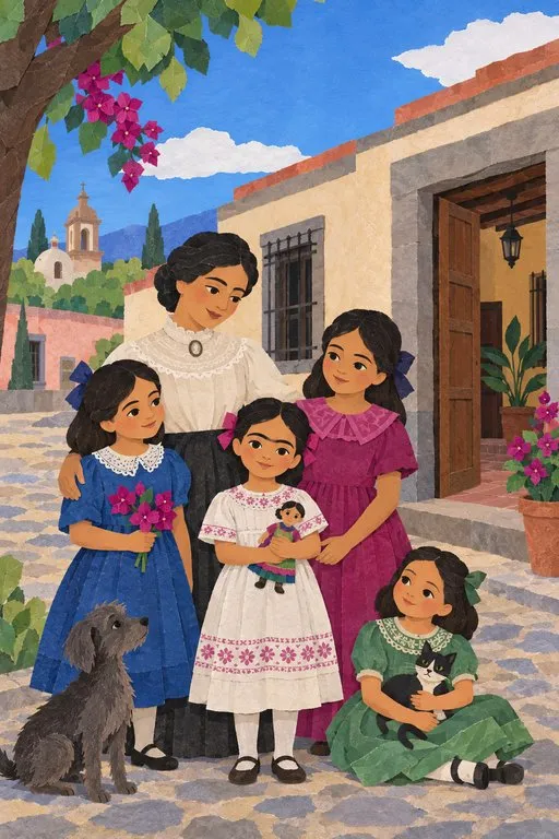 Illustration from page 2 of Frida Kahlo: Painting Her World