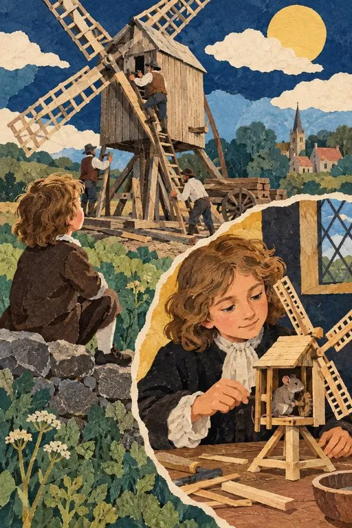 Illustration from page 4 of Isaac Newton: Light, Motion, and Questions