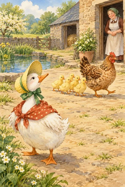 Illustration from page 2 of The Tale of Jemima Puddle-Duck: A Gentle Retelling