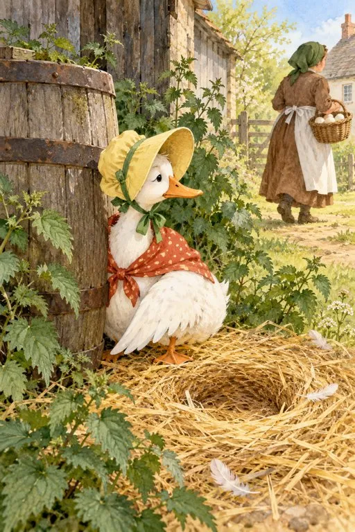 Illustration from page 4 of The Tale of Jemima Puddle-Duck: A Gentle Retelling