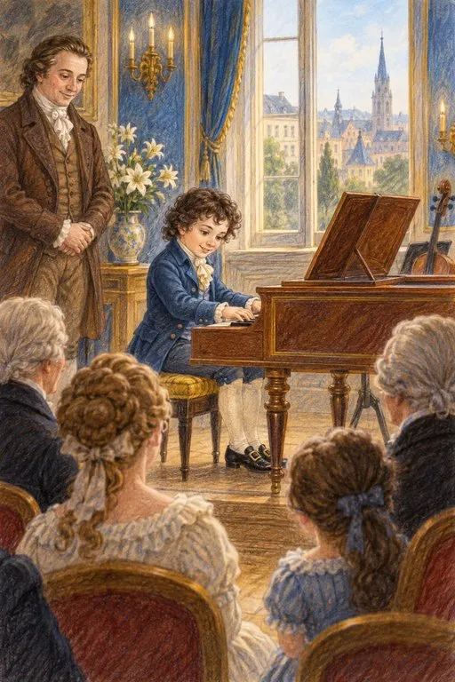 Illustration from page 2 of Beethoven: Music in Motion