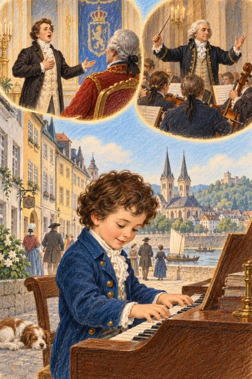 Illustration from page 3 of Beethoven: Music in Motion