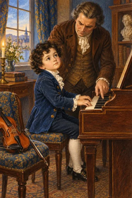 Illustration from page 4 of Beethoven: Music in Motion