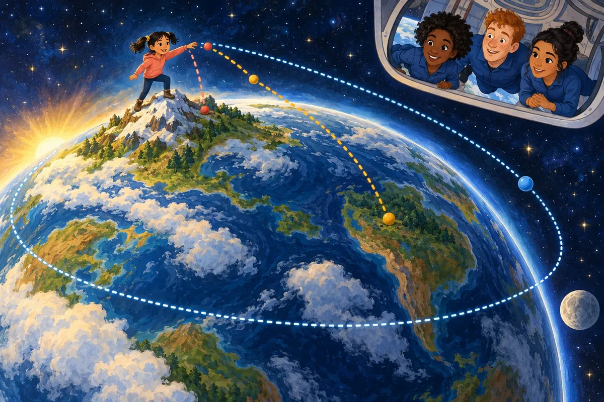 Illustration from page 3 of Machines in Space