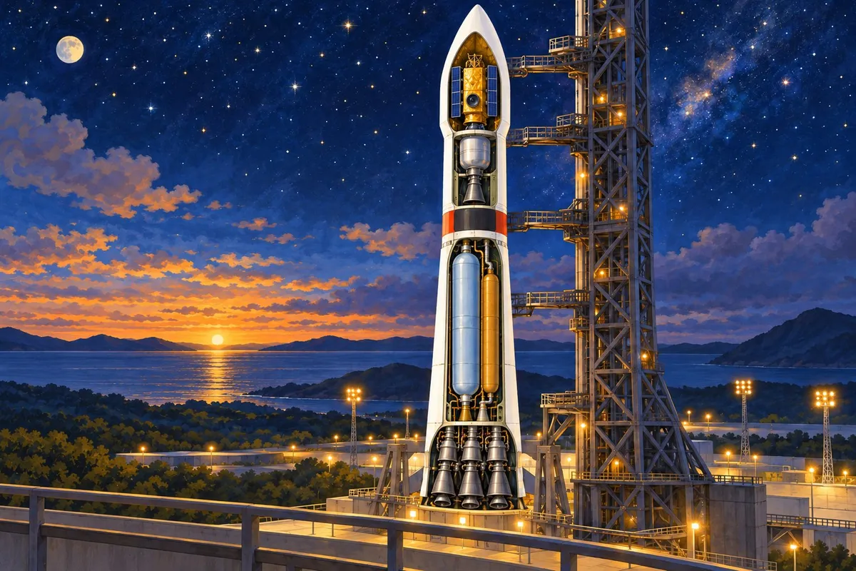 Illustration from page 4 of Machines in Space