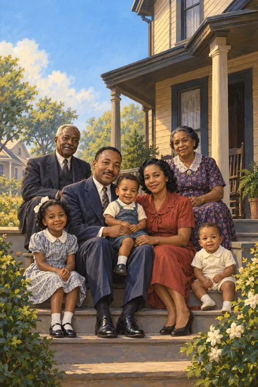 Illustration from page 2 of Martin Luther King Jr.: A Voice for Justice