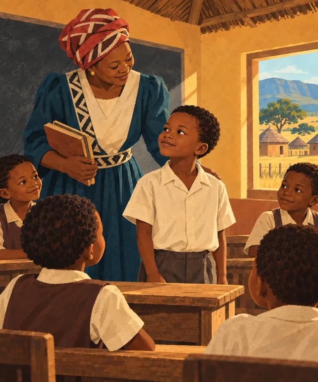 Illustration from page 4 of Nelson Mandela: Working for a Fairer South Africa