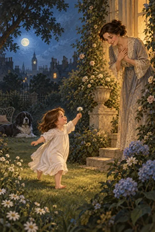 Illustration from page 2 of Peter Pan: A Retelling for Curious Readers
