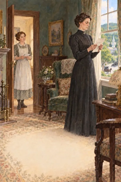 Illustration from page 2 of Pollyanna: A Retelling for Curious Readers