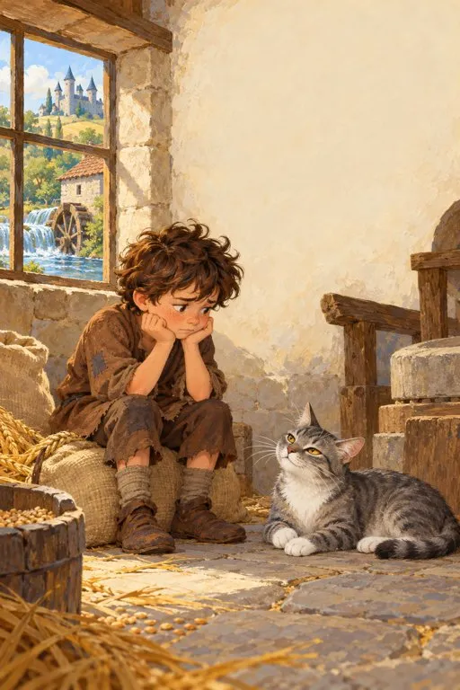 Illustration from page 3 of Puss in Boots