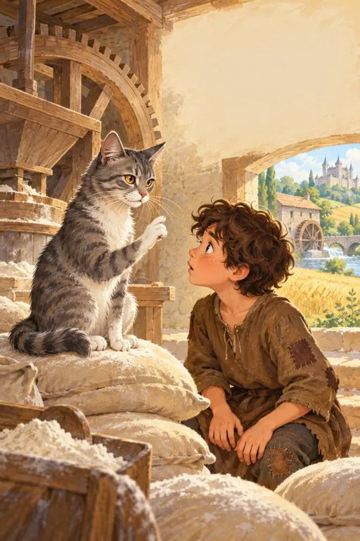 Illustration from page 4 of Puss in Boots