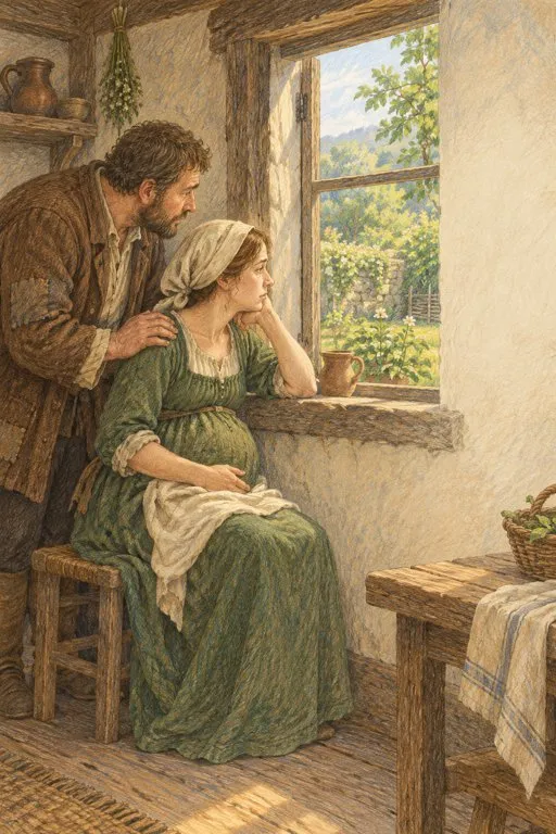 Illustration from page 4 of Rapunzel