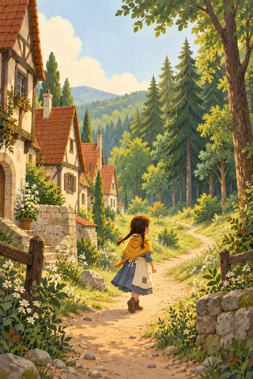 Illustration from page 3 of Sweet Porridge: A Gentle Retelling