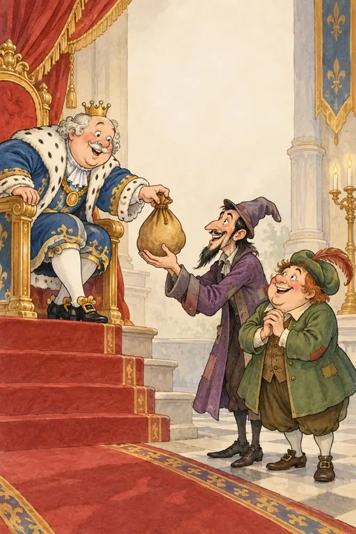 Illustration from page 4 of The Emperor’s New Clothes: A Gentle Retelling