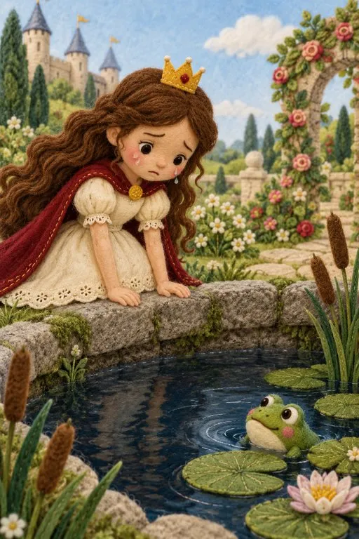 Illustration from page 3 of The Frog Prince: A Gentle Retelling