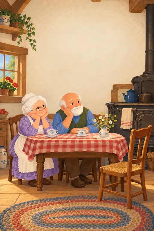 Illustration from page 2 of The Gingerbread Man: A Gentle Retelling
