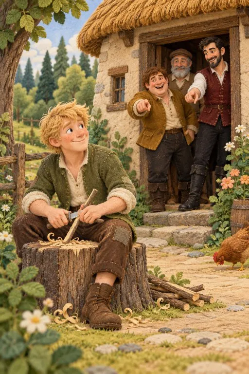 Illustration from page 2 of The Golden Goose: A Gentle Retelling