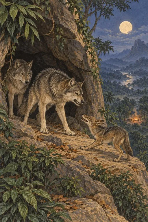 Illustration from page 3 of The Jungle Book: A Retelling for Curious Readers