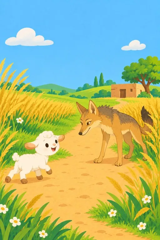 Illustration from page 3 of The Lambikin: A Gentle Retelling