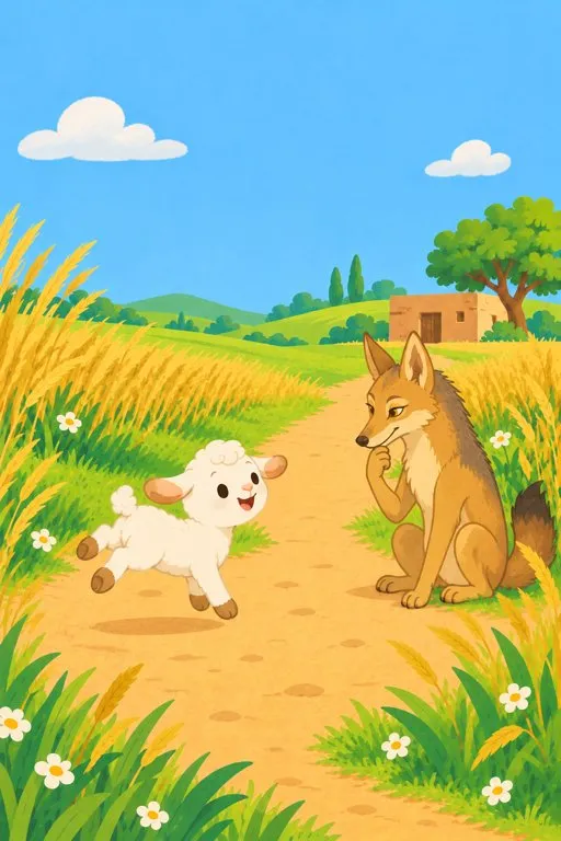 Illustration from page 4 of The Lambikin: A Gentle Retelling