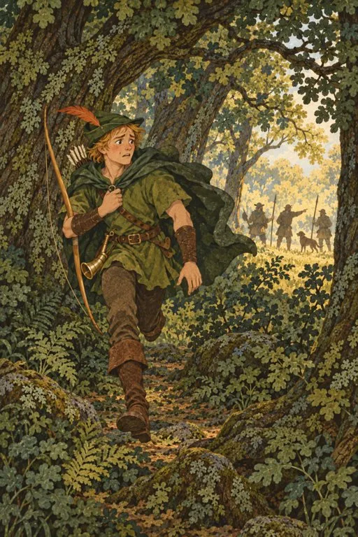 Illustration from page 4 of The Merry Adventures of Robin Hood: A Retelling for Curious Readers