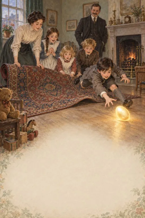 Illustration from page 3 of The Phoenix and the Carpet: A Retelling for Curious Readers