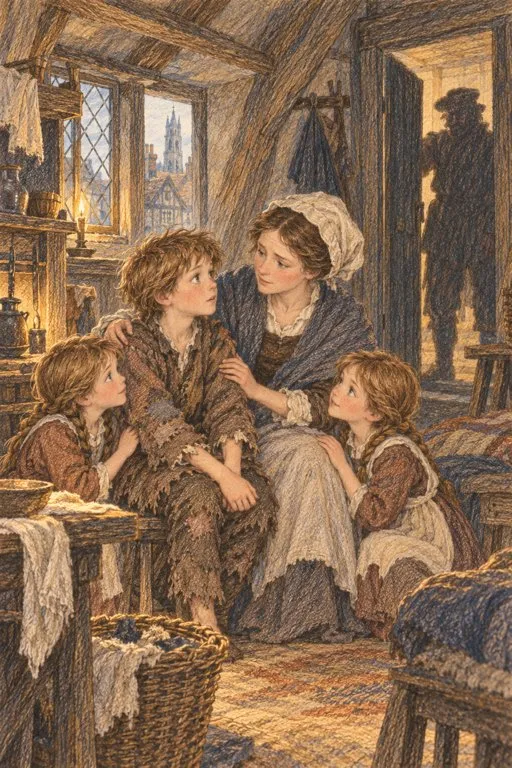 Illustration from page 3 of The Prince and the Pauper: A Retelling for Curious Readers
