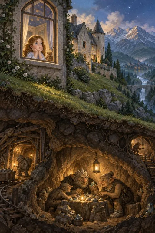 Illustration from page 2 of The Princess and the Goblin: A Retelling for Curious Readers