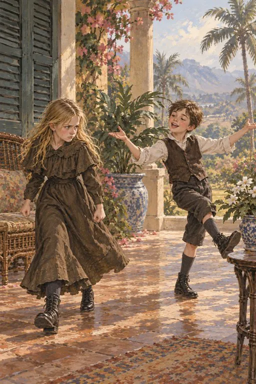Illustration from page 4 of The Secret Garden: A Retelling for Curious Readers