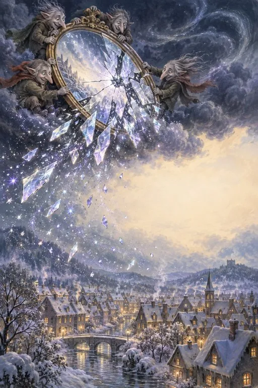 Illustration from page 2 of The Snow Queen: A Retelling for Curious Readers