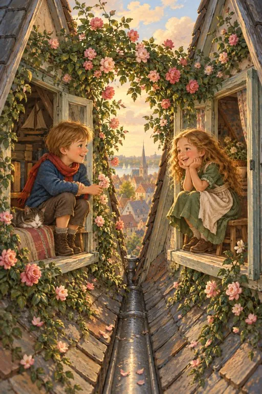 Illustration from page 3 of The Snow Queen: A Retelling for Curious Readers