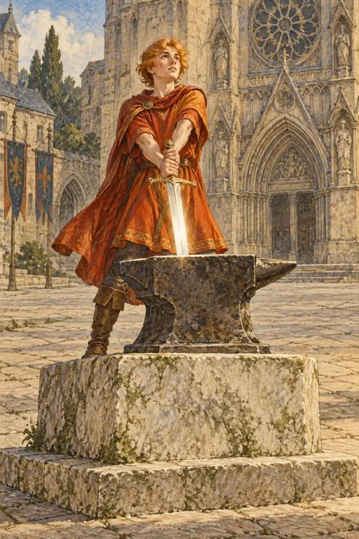 Illustration from page 5 of The Story of King Arthur and His Knights: A Retelling for Curious Readers