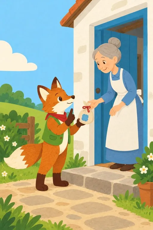 Illustration from page 3 of The Travels of a Fox: A Gentle Retelling