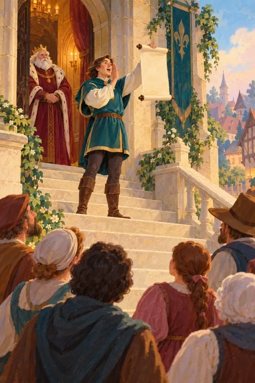 Illustration from page 3 of The Twelve Dancing Princesses: A Gentle Retelling