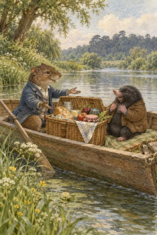 Illustration from page 5 of The Wind in the Willows: A Retelling for Curious Readers