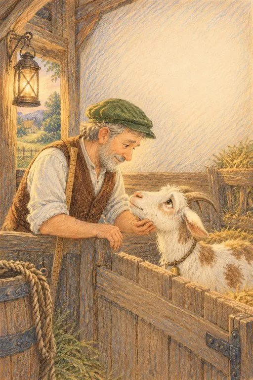 Illustration from page 4 of The Wishing-Table, the Gold-Donkey, and the Stick in the Sack: A Gentle Retelling